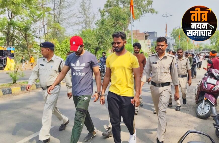 झाबुआ – पुलिस की बड़ी कार्यवाही , लोक शांति भंग करने वाले चार असामाजिक तत्वों का निकाला जुलुस , भेजा जेल ।