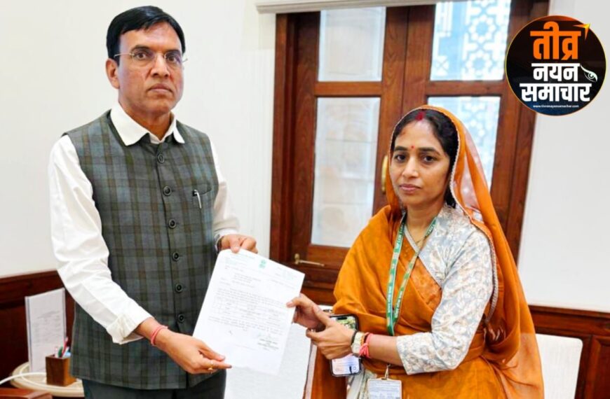 अलीराजपुर – सांसद अनिता चौहान ने खेल मैदानों की स्वीकृति हेतु केंद्रीय मंत्री मनसुख…