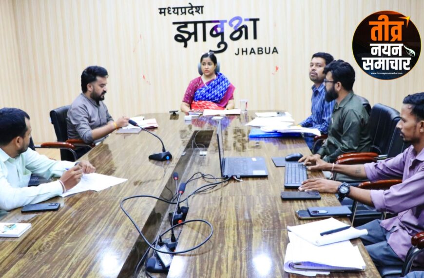 झाबुआ – कलेक्टर नेहा मीना ने नगरीय प्रशासन विभाग की समीक्षा बैठक ली ,…