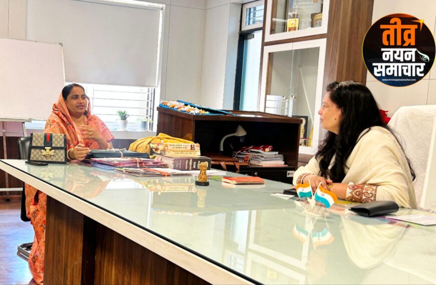 आलीराजपुर – जोबट विधायक सेना पटेल ने उबड़ल के किसानों की सिंचाई समस्या को लेकर , कलेक्टर माथुर से की मुलाकात , आवेदन सौंपा ।