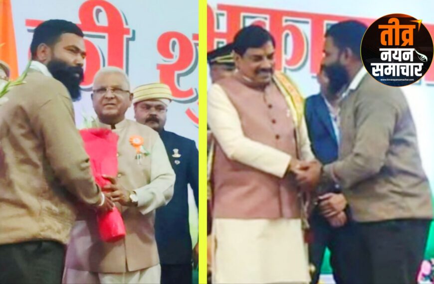 आलीराजपुर – समाजिक कार्यकर्ता गोविंद भयडिया को , गणतंत्र दिवस पर भोपाल मे राज्यपाल और मुख्यमंत्री ने किया सम्मानित ।