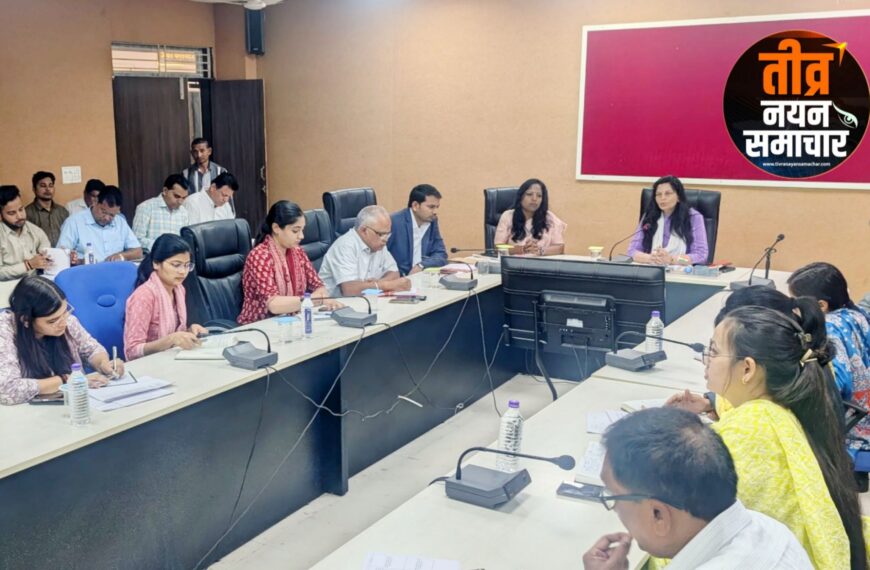 आलीराजपुर – कलेक्टर नीतू माथुर ने ली अधिकारीयों की बैठक , कलेक्टर का साफ संदेश शासकीय भूमि पर कब्जा हुआ तो विभाग प्रमुख पर होंगी कड़ी कार्यवाही ।