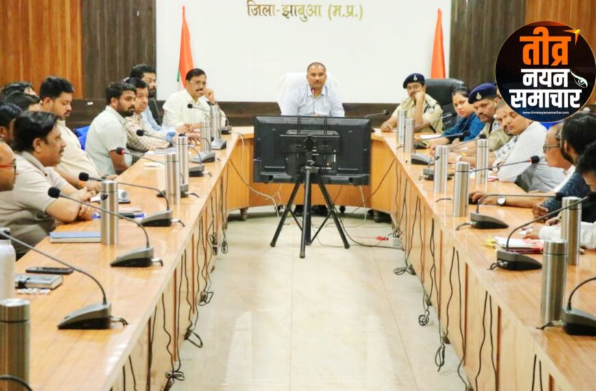 झाबुआ – कलेक्टर योगेश भरसट का ऐक्शन मोड़ , अधिकारीयों की बैठक मे नगर पालिका सीएमओ को अतिक्रमण हटाने के दिए सख्त निर्देश ।