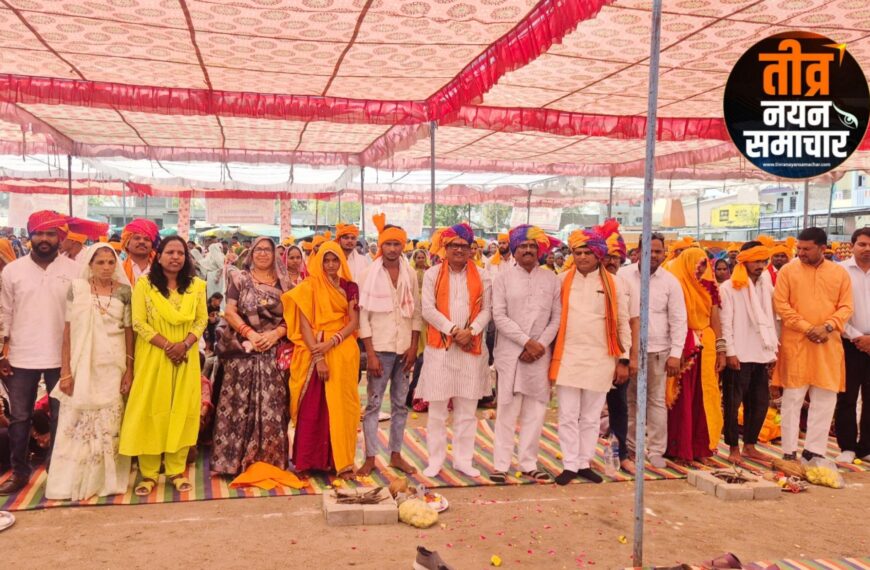 आलीराजपुर – सोड़वा जनपद मे 51 जोड़ों का भव्य सामूहिक विवाह समारोह संपन्न , केबिनेट मंत्री चौहान , जिला पंचायत अध्यक्ष हजरी बाई खरत रहे उपस्थित ।