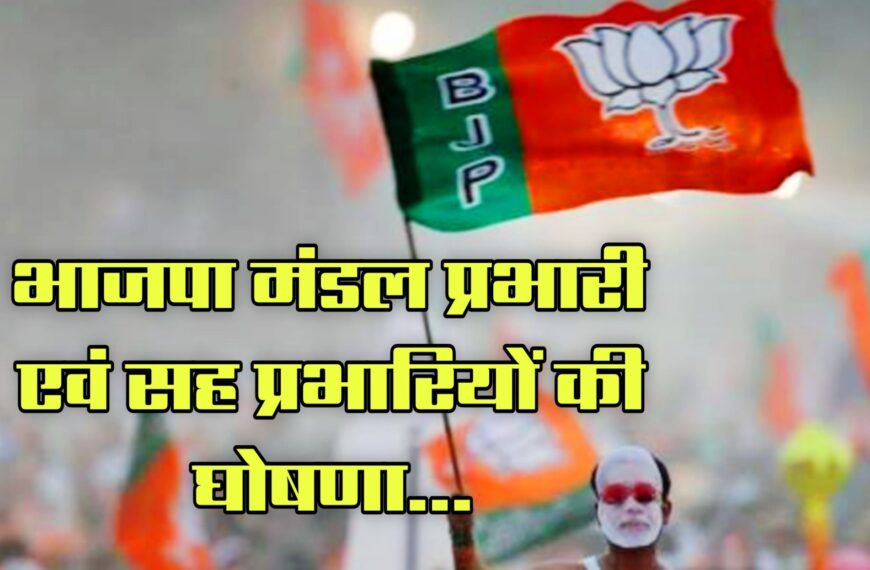 आलीराजपुर – भाजपा जिला अध्यक्ष मकु परवाल ने घोषित किए मंडल प्रभारी एवं सह प्रभारी , संगठन को बूथ स्तर तक मजबूत करने की तैयारी ।