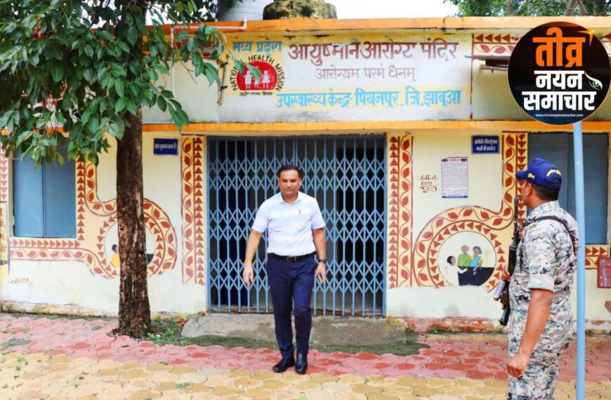 झाबुआ – कलेक्टर योगेश भरसट ने स्वास्थ्य केन्द्रों , विद्यालयों एवं आंगनवाड़ी केन्द्रो का किया ओचक निरीक्षण , जमीनी हकीकत को भापा , जताई नाराजगी ।