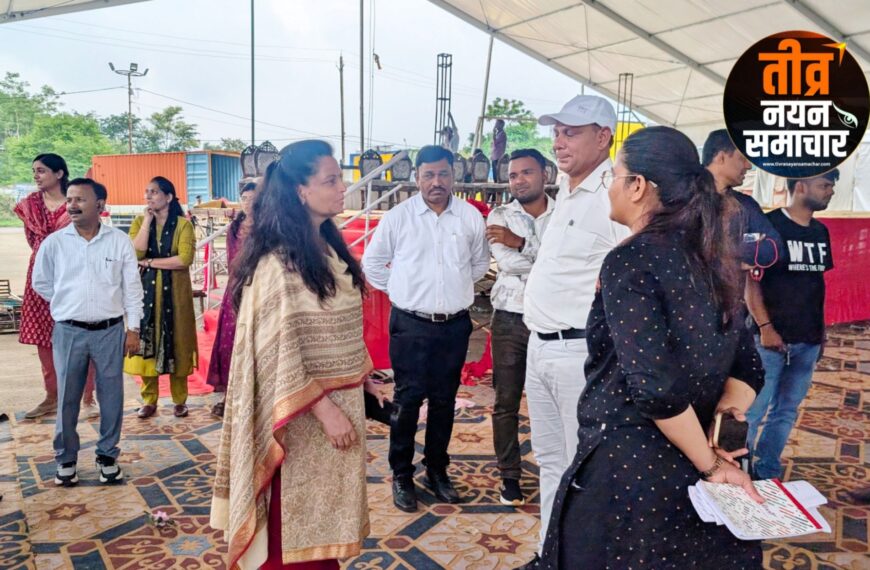 आलीराजपुर – कलेक्टर नीतू माथुर पहुंची आजाद नगर , मुख्यमंत्री के आगमन की अंतिम तैयारियों का लिया जायजा ।