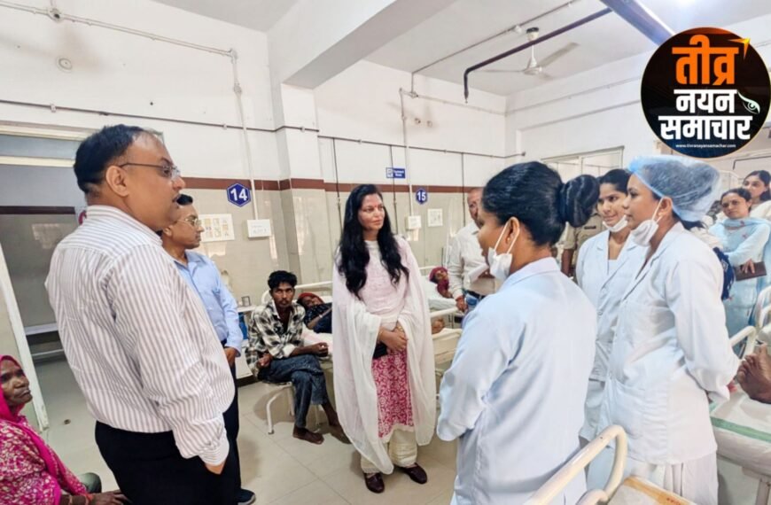 आलीराजपुर – संभाग आयुक्त लाक्षाकार ने जिला अस्पताल एवं आंगनवाड़ी का किया निरीक्षण , निर्माण में हो रही देरी पर जताई नाराजगी ।